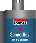 Soudal 2K-Schnellfest, 2K PU-Schnellschaum, Zargenschaum, 210ml, beige
