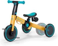 Kinderkraft Dreirad 3in1 4TRIKE, Leicht Rutscher, Laufrad, Zusammenklappbar,