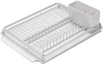 Brabantia Abtropfgestell, Aluminium/Kunststoff, Licht Grau, 13.4 x 50.6 x 39.8 cm