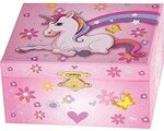 Goki 15543 Musikspieldose "Einhorn" Melodie Schwanensee, rosa