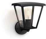 Philips Hue White Inara Au&szlig;en-Wandleuchte, 550 lm, Schwarz | Warmwei&szlig;es Licht,