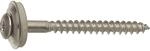 Spenglerschrauben Edelstahl 4.5x45 mm; 100 St&uuml;ck; mit Dichtscheibe D = 15 mm; A2