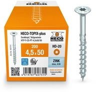 HECO-TOPIX-plus Holzschraube 4,5 x 50, Senkkopf mit Fr&auml;staschen, HECO-Drive,...