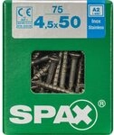 SPAX Schrauben Frankreich Univ Tftx A2 "mit Box, 75, 4,5 x 50