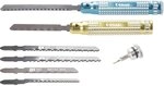 Donau Elektronik M208 Nadelfeilen-Set, 6 St&uuml;ck, M. Metallhalter, Mehrfarbig