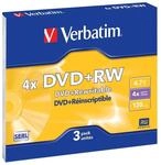 Verbatim DVD+RW Rohlinge, 4X, 4.7GB, Kratzfest