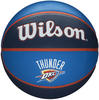 Wilson Basketball NBA TEAM TRIBUTE, OKLAHOMA CITY THUNDER, Outdoor, Gummi, Größe: 7