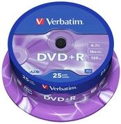 Verbatim 4.7GB DVD + R Matt Silber - 16-Brenngeschwindigkeit - hohe Lebensdauer -