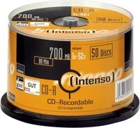 Intenso CD-R Rohlinge (52x Speed, 80 Min, 700MB, 50er Spindel)