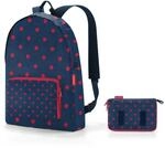 reisenthel mini maxi rucksack mixed dots red - faltbarer kompakter Rucksack