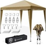CASARIA&reg; Pavillon Capri 3x3m Pop-Up UV-Schutz 50+ Wasserdicht Winterfest mit...