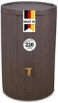 4rain Madera Regentonne 220 Liter Braun &ndash; Regenwassertank in Holzoptik &ndash;