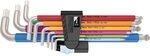 Wera 3950/9 Hex-Plus Multicolour Imperial Stainless 1 SB, Winkelschl&uuml;ssel Satz,