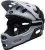 Bell Bike Unisex – Erwachsene SUPER 3R Helme, Gloss White/Black, L