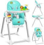 KIDIZ&reg; 3in1 Hochstuhl Kinderhochstuhl inkl. Spielb&uuml;gel, Babyliege,...