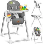 KIDIZ&reg; 3in1 Hochstuhl Kinderhochstuhl inkl. Spielb&uuml;gel, Babyliege, Kombihochstuhl