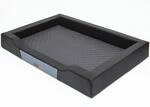 Hundebett Delux, Schwarz, Gr&ouml;&szlig;e XL 93x62cm, Kunstleder + aushaltbares Codurastoff