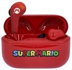 OTL Technologies Super Mario Kopfh&ouml;rer, kabellos, Bluetooth V5.0, mit Ladebox, Rot