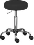 Inter Link &ndash; Drehhocker auf Rollen &ndash; H&ouml;henverstellbar 50 &ndash; 66 cm&ndash; Rollhocker