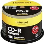 Intenso CD-R Rohlinge 700MB 52x 50er Spindel Cakebox bedruckbar