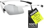 Uvex sportstyle 223 Sportbrille, white/silver, one size