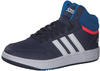 adidas Hoops Mid Shoes Basketball Shoe, Dark Blue/Blue Rush/Turbo, 32 EU