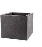 BigDean Pflanzk&uuml;bel 39x39 cm Blumenk&uuml;bel in Granitstein-Optik Anthrazit | F&uuml;r