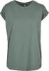 Urban Classics Damen Ladies Extended Shoulder Tee T-Shirt, Palelaaf, XS