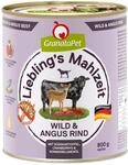 GranataPet Liebling's Mahlzeit Wild & Angus Rind, Nassfutter f&uuml;r Hunde, Hundefutter
