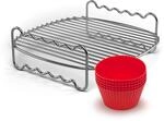 Philips Airfryer Party-Kit, Grillrost & Muffinformen