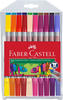 Faber-Castell 151119 - Filzstifte Set 20-teilig, Doppelfasermaler für Kinder und
