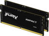 Kingston FURY Impact 32GB (2x16GB) 4800MT/s DDR5 CL38 SODIMM Gaming Speicher...