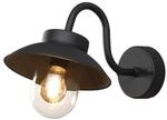 Konstsmide Vega Mini Wandleuchte 417-750|Schwarze design Wandleuchte f&uuml;r Gl&uuml;h- &