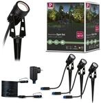 Paulmann 94373 Plug & Shine LED Gartenstrahler Warmwei&szlig; Basisset IP65 3000K 3x3,5W