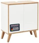 FACKELMANN Finn Waschbeckenunterschrank mit F&uuml;&szlig;en im Retrostil, 60 cm Breit, Front
