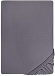 biberna Feinjersey Spannbettlaken 60x120-70x140 cm grau | 100% Baumwolle
