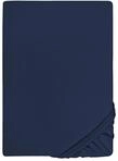 biberna Feinjersey Spannbettlaken 90x200-100x200 cm blau | 100% Baumwolle