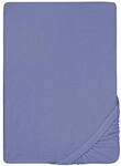biberna Premium Frottee-Stretch Spannbetttuch 140x200-160x200 cm blau | 80%