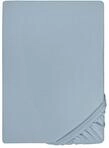 biberna Feinjersey Spannbettlaken 60x120-70x140 cm blau | 100% Baumwolle