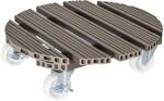 WAGNER Pflanzenroller WPC FSC&reg; &Oslash; 38,5 x 11 cm I Blumenroller f&uuml;r...
