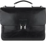 bugatti Romano gro&szlig;e Leder-Aktentasche Herren, Business Tasche mit Laptoptfach,