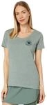 Fj&auml;llr&auml;ven Damen 1960 Logo T-Shirt, Patina Green/Melange, M