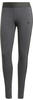 adidas Damen 3 Stripes Leggings , Dark Grey Heather / Black, XL
