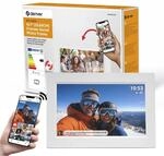 Denver Digitaler Bilderrahmen Wei&szlig; 10,1 Zoll mit WLAN &ndash; Frameo Digital Photo