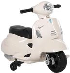 HOMCOM Elektro Kindermotorrad Vespa Elektromotorrad mit LED-Licht, Sound, Kinder
