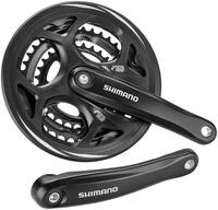 Shimano Guarnitura 8-Velocit&agrave; Nera FC-M311 48/38/28D 175mm+Parac, Schwarz
