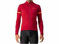 CASTELLI Men's Fondo 2 Jersey FZ Sweatshirt, Pro Red/Orange Reflex, S