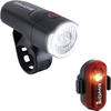 SIGMA SPORT - LED Fahrradlicht mit Batterien Set AURA 30 und CURVE | StVZO