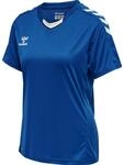 hummel Core XK Poly Jersey S/S Damen Trikot, Kurzarm Sport T-Shirt, Sportkragen mit