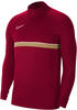 Nike Jungen Acd21 Dril Top Sweatshirt, Team Red/White/Jersey Gold/White, 12-13 Jahre